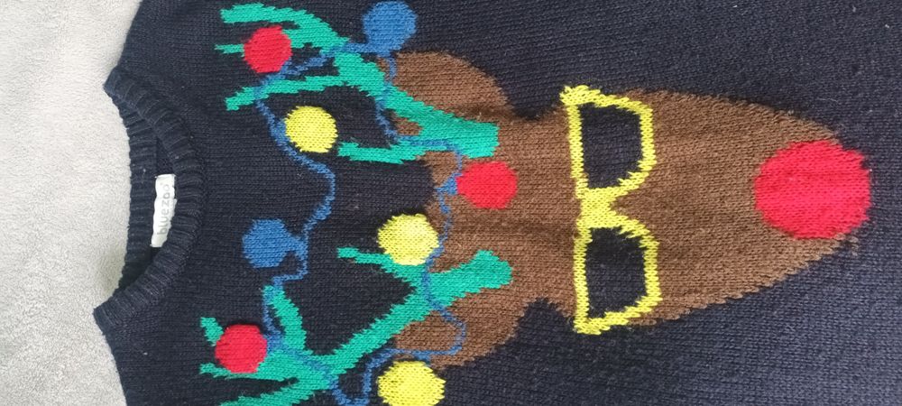 Sweterek świąteczny renifer, 110, Szybka wysyłka!