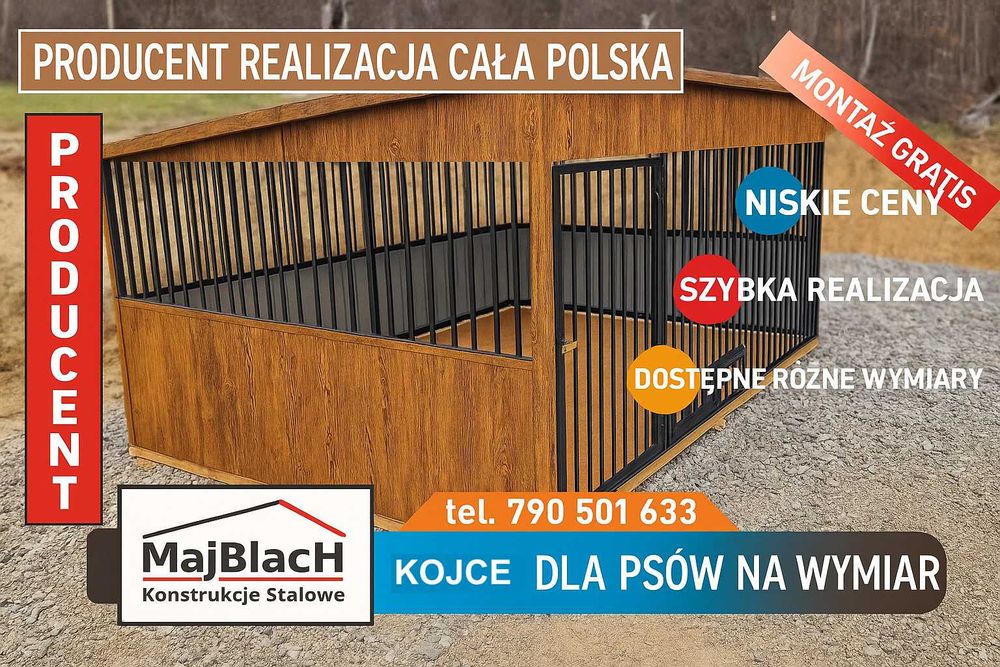KOJCE - Kojec dla Psa - PRODUCENT – Złoty Dąb | Miski   - Maj-Blach