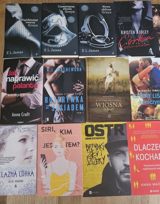 Zestaw książek różna tematyka