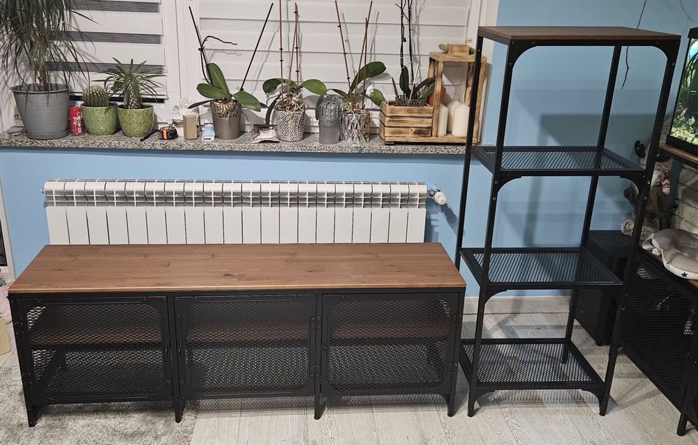 Szafka rtv i regał  loft