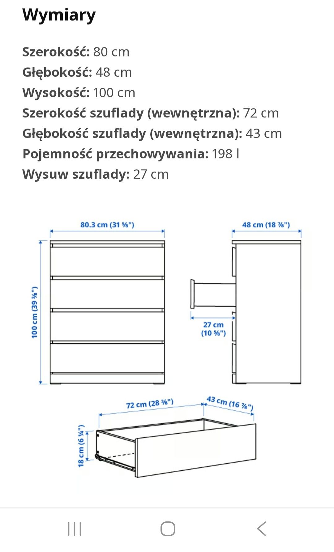 Rezerwacja Komoda malm ikea