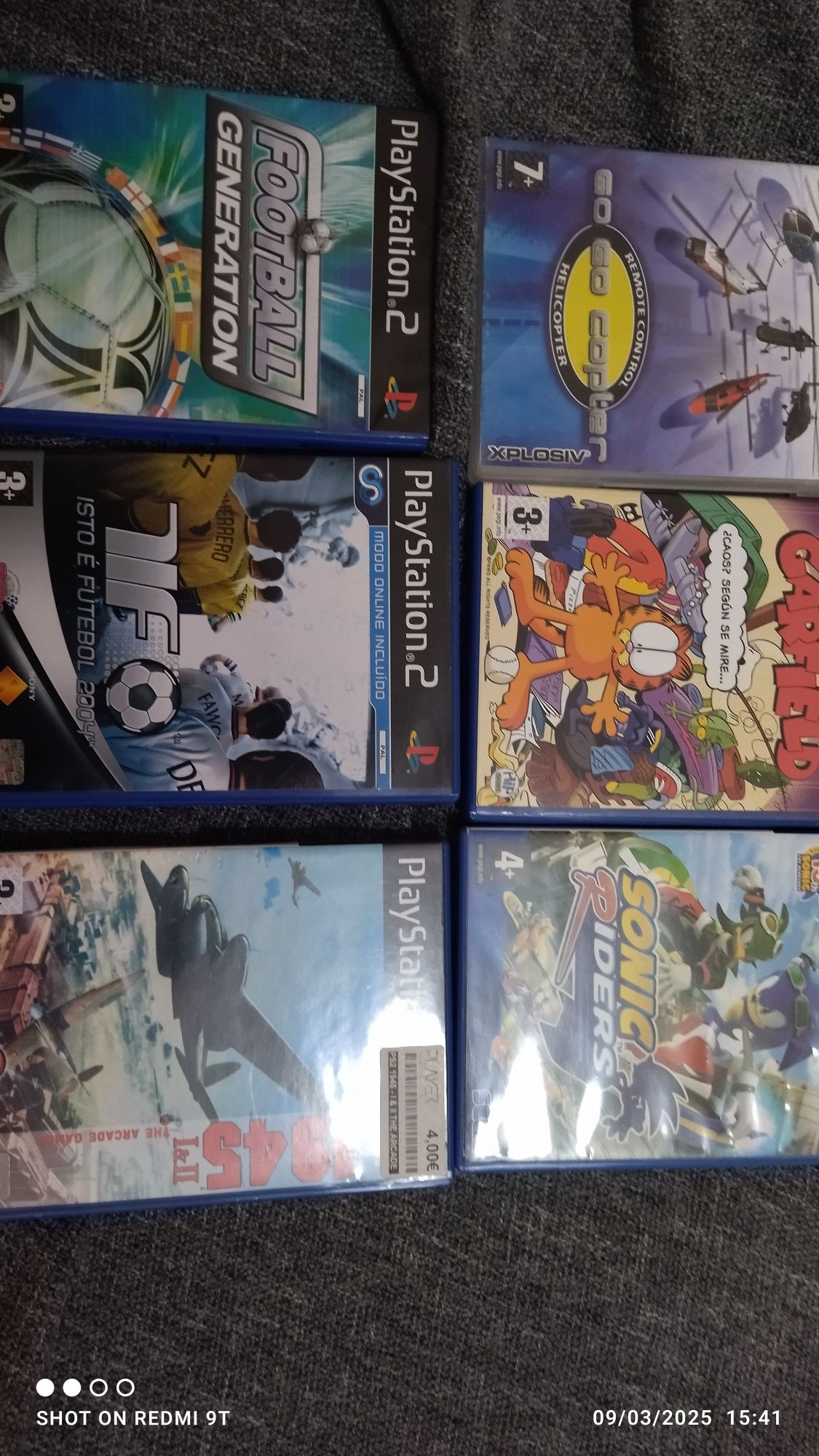Ps 2  5 jogos com capa manuais.