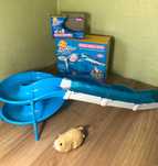 Zhu Zhu pets, жу жу петс, горка-туннель+интерактивный хомяк, отл. сост