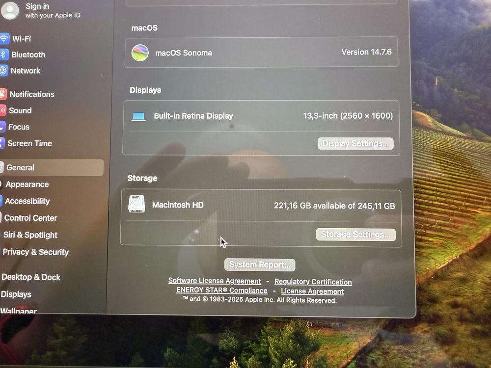 Apple Mac Book air M1 16gb ram/256gb ssd 2020. Szary.  Polecam