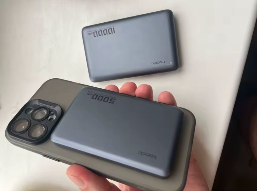 Тонкий EDC магнітний павербанк TOOCKI 5000 baseus ugreen anker