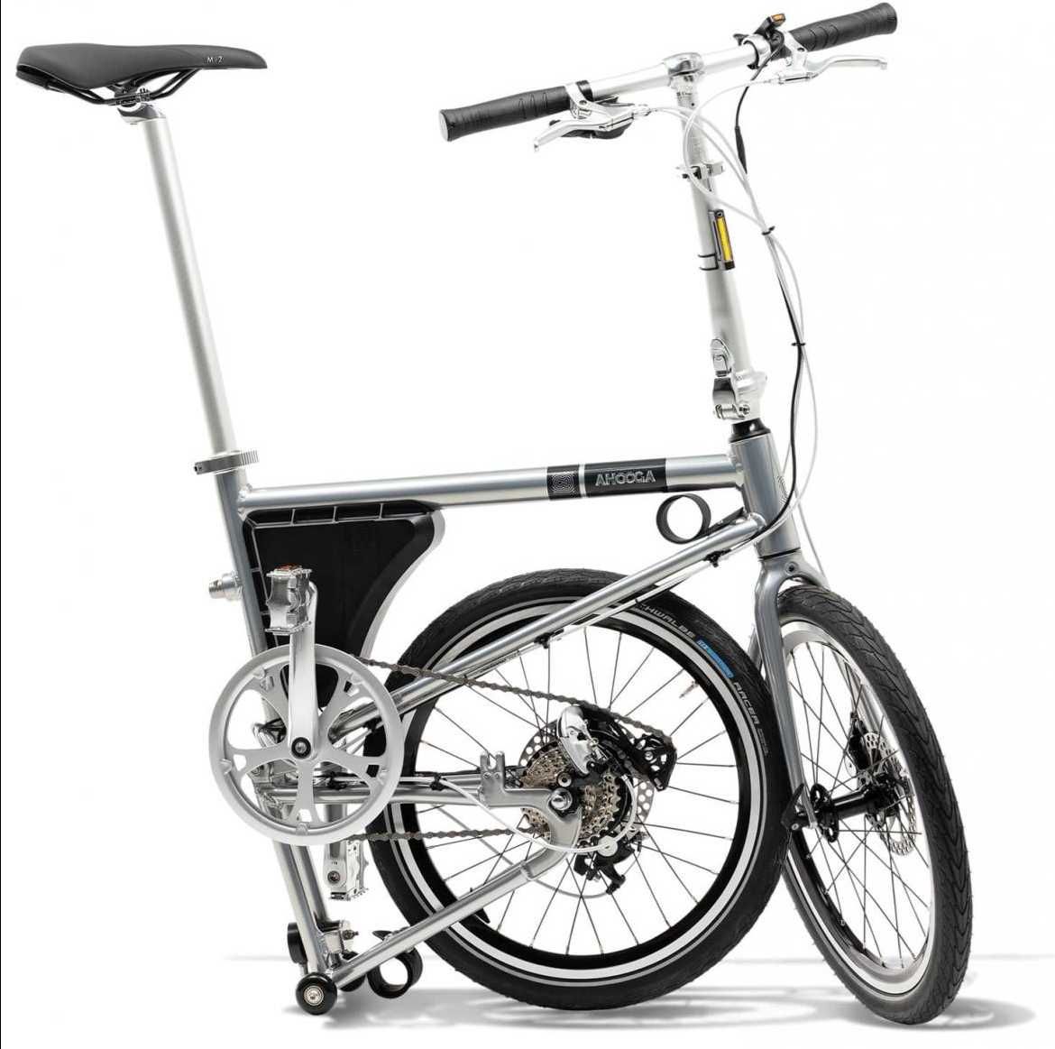 Bicicleta dobrável elétrica citadina cadeirinha Ahooga Folding Power+