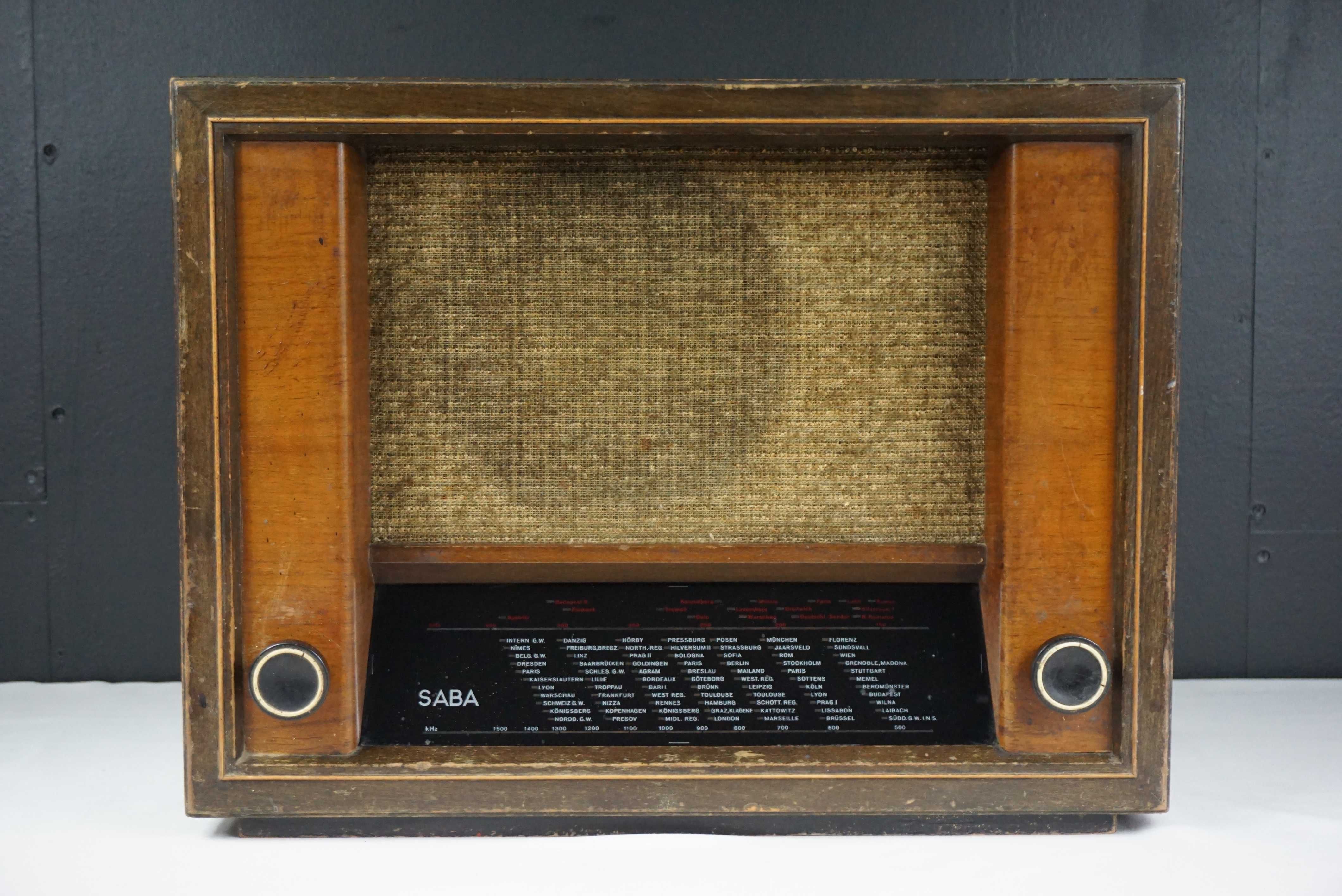 Niemieckie radio lampowe SABA 355 WH 1939/40