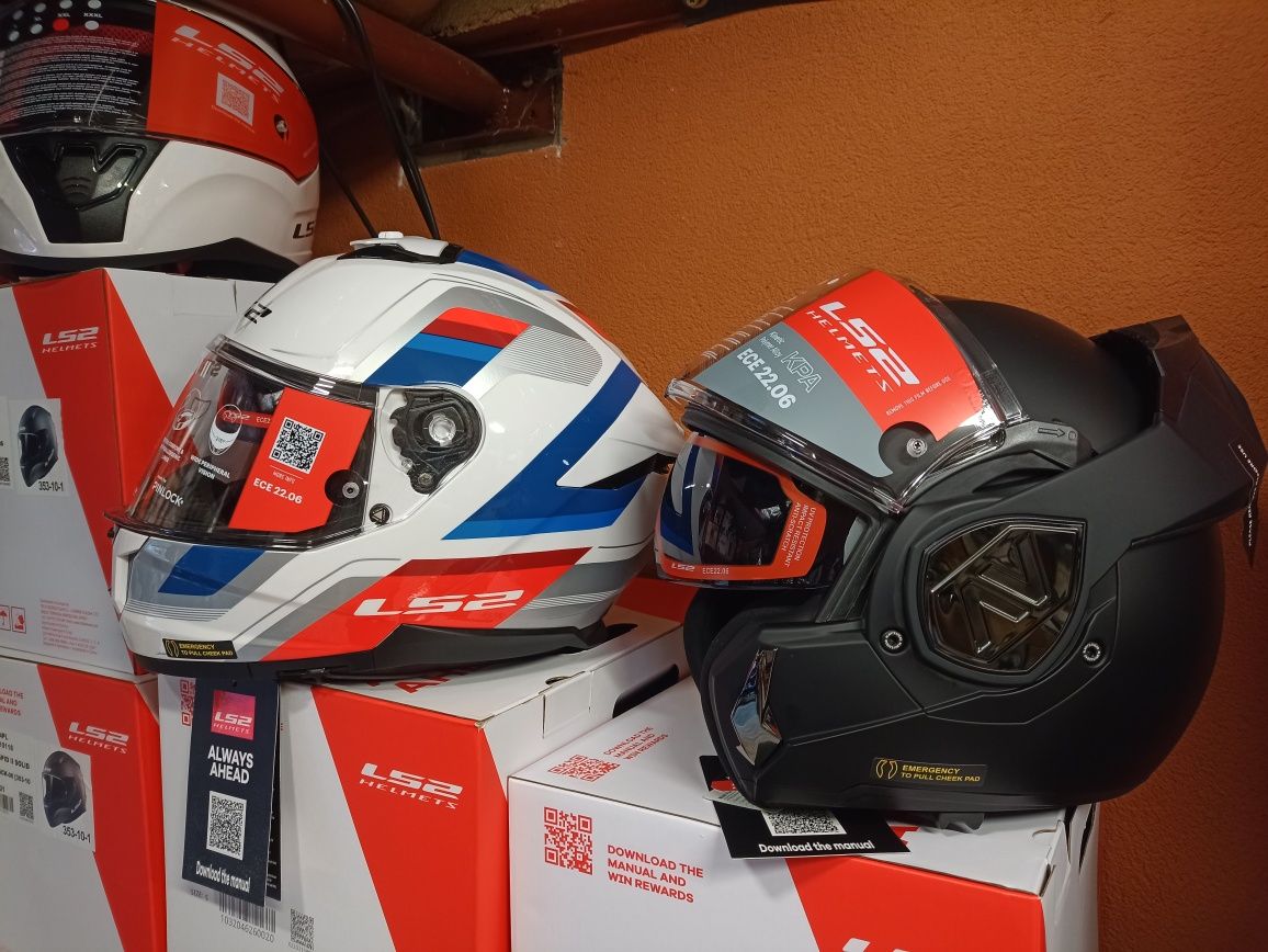 Kask LS2, kurtka na motor/skuter, kufer,rękawice, spodnie, buty, sklep