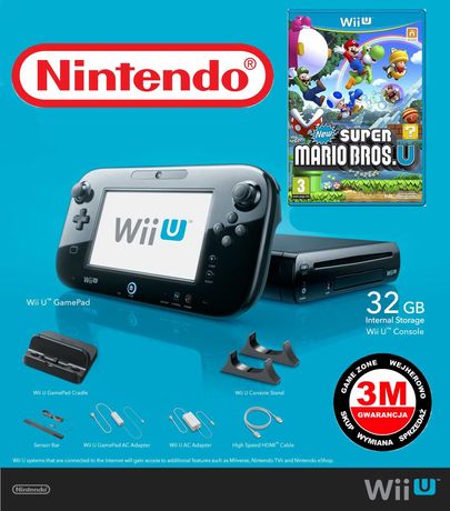 Nintendo Wii U Premium 32GB + NEW Super Mario Bros
