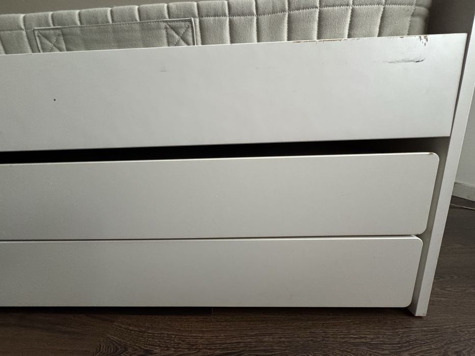 Cama ikea Slakt (com estrado e colchão)
