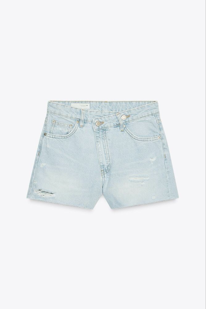 Джинсові шорти zara HIGH-WAIST - MOM FIT нова колекція