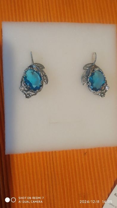 Серебро 925. Сережки и кольцо