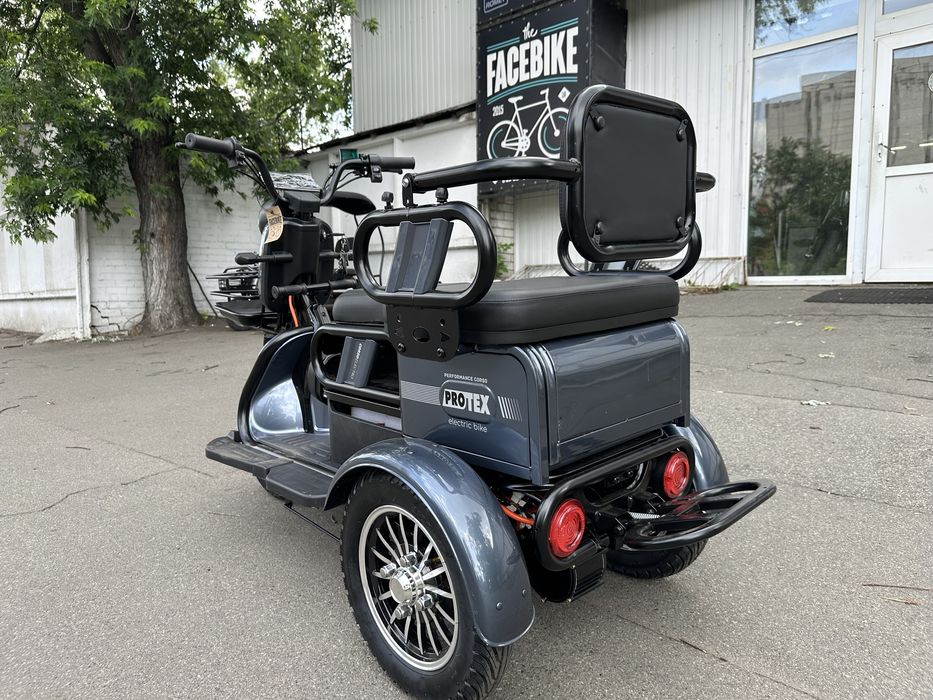 Електричний трицикл Corso PROTEX (1000Вт, 72В, 23 Аг) 10" фіолетовий