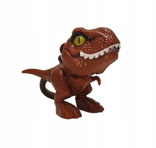 Breloczek gryzący dinozaur - brązowy T-rex