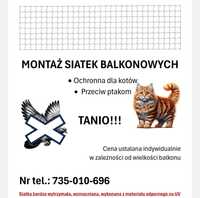 Montaż siatek balkonowych