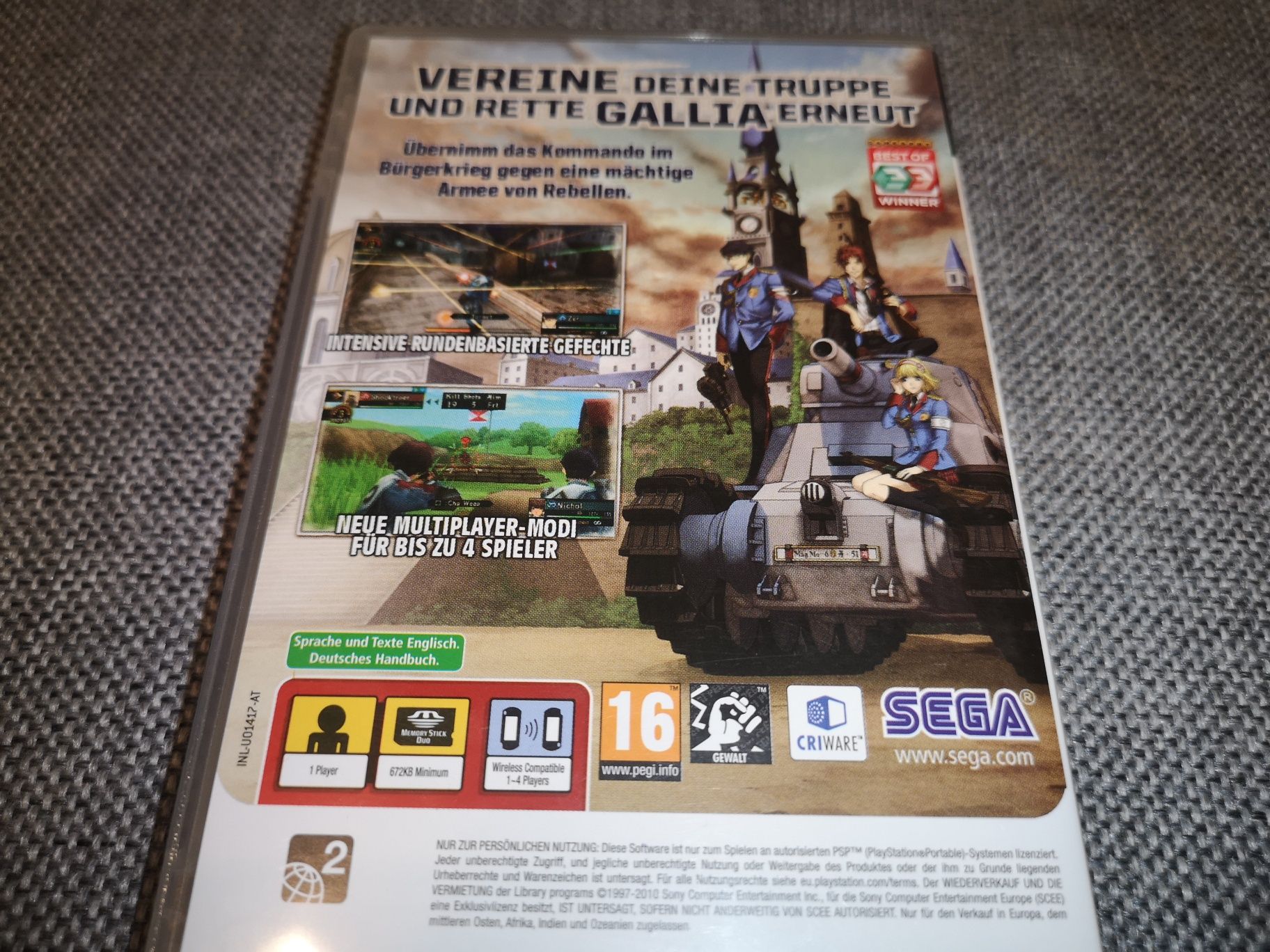 Valkyria Chronicles II PSP gra ANG (rzadkość na rynku) BDB+