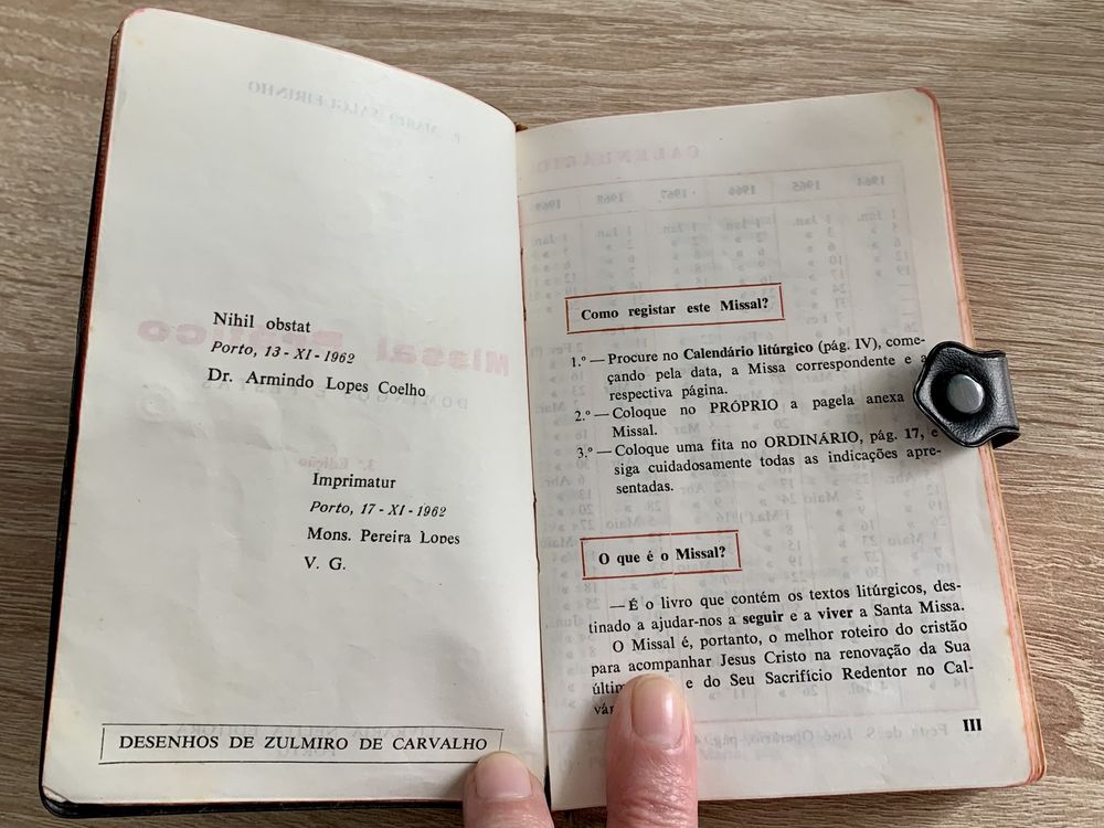 Missal Prático de Domingos e Festa - edição 1962