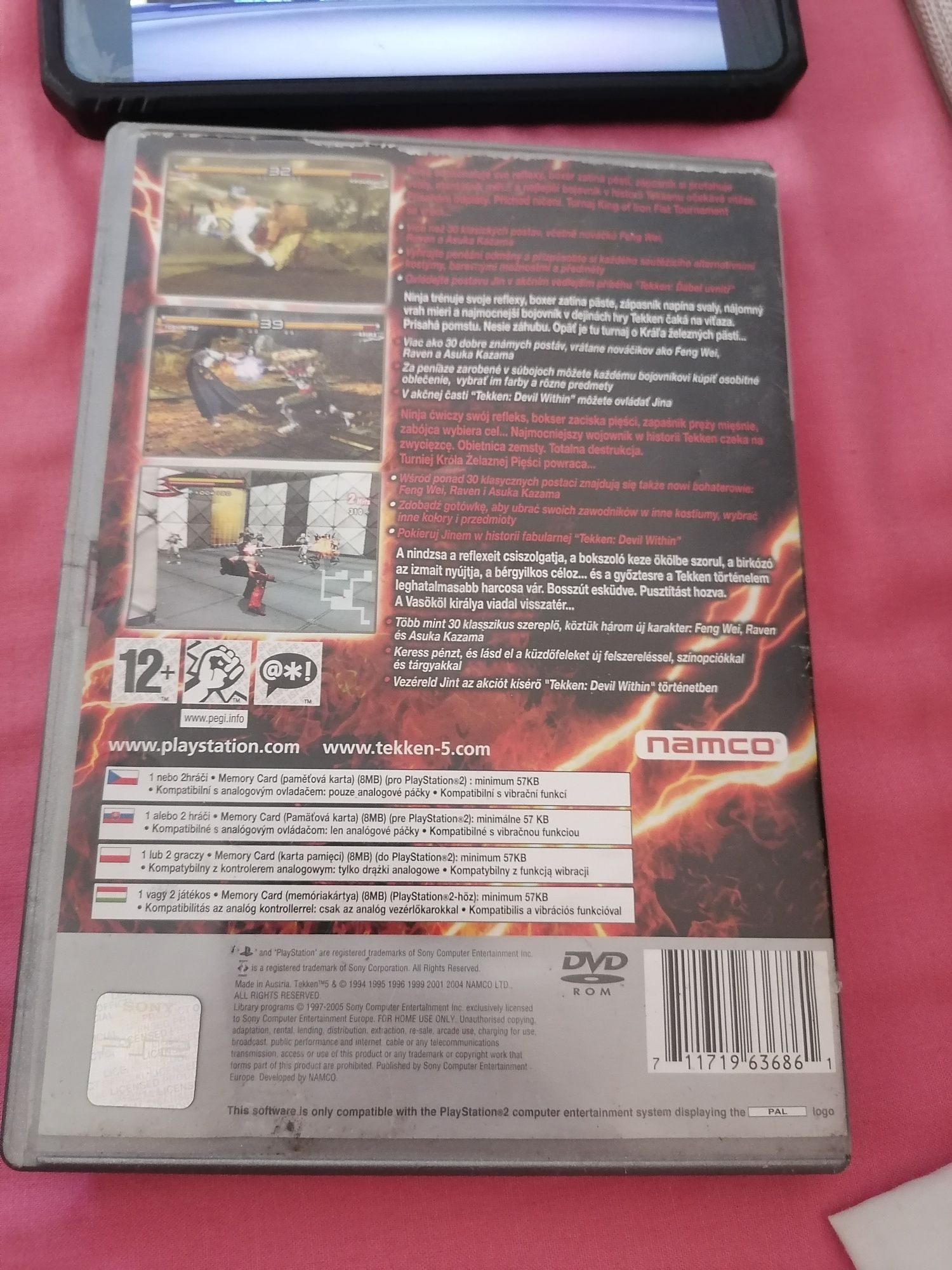 Gra Tekken 5 platinium ps2