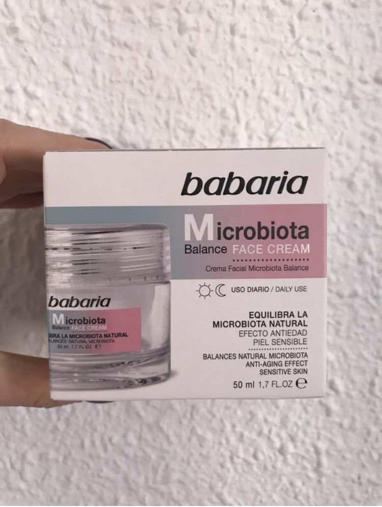 Крем для обличчя babaria microbiota balance іспанія, 50 мл
