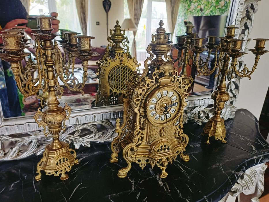 Zegar plus 2 kandelebry