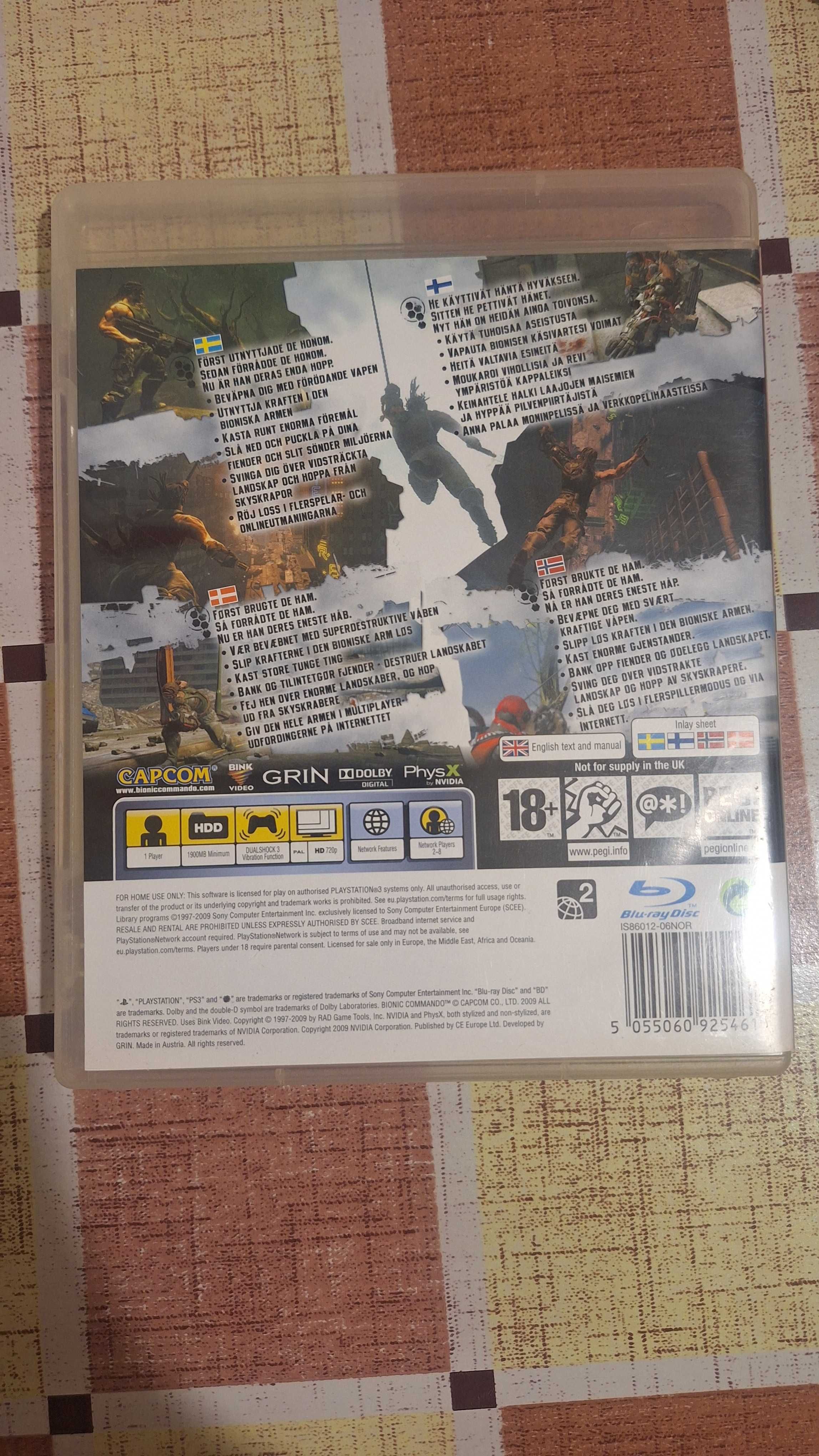 Игровой диск для Playstation 3 bionic commando