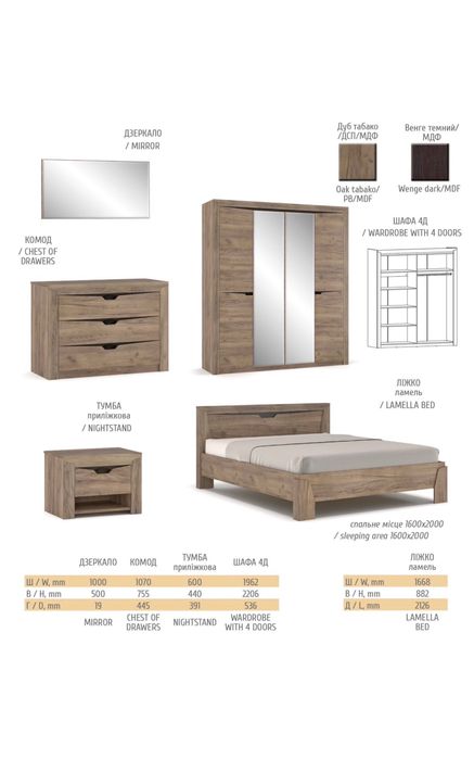 Ліжко 160х200, склад ліжок Безкоштовна доставка