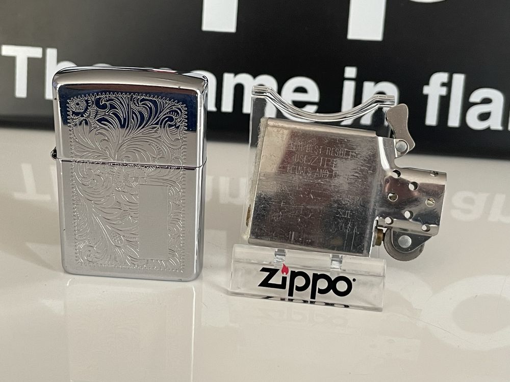 Zapalniczka Zippo 1996 Venetian, dwustronna,  High Polish Chrome