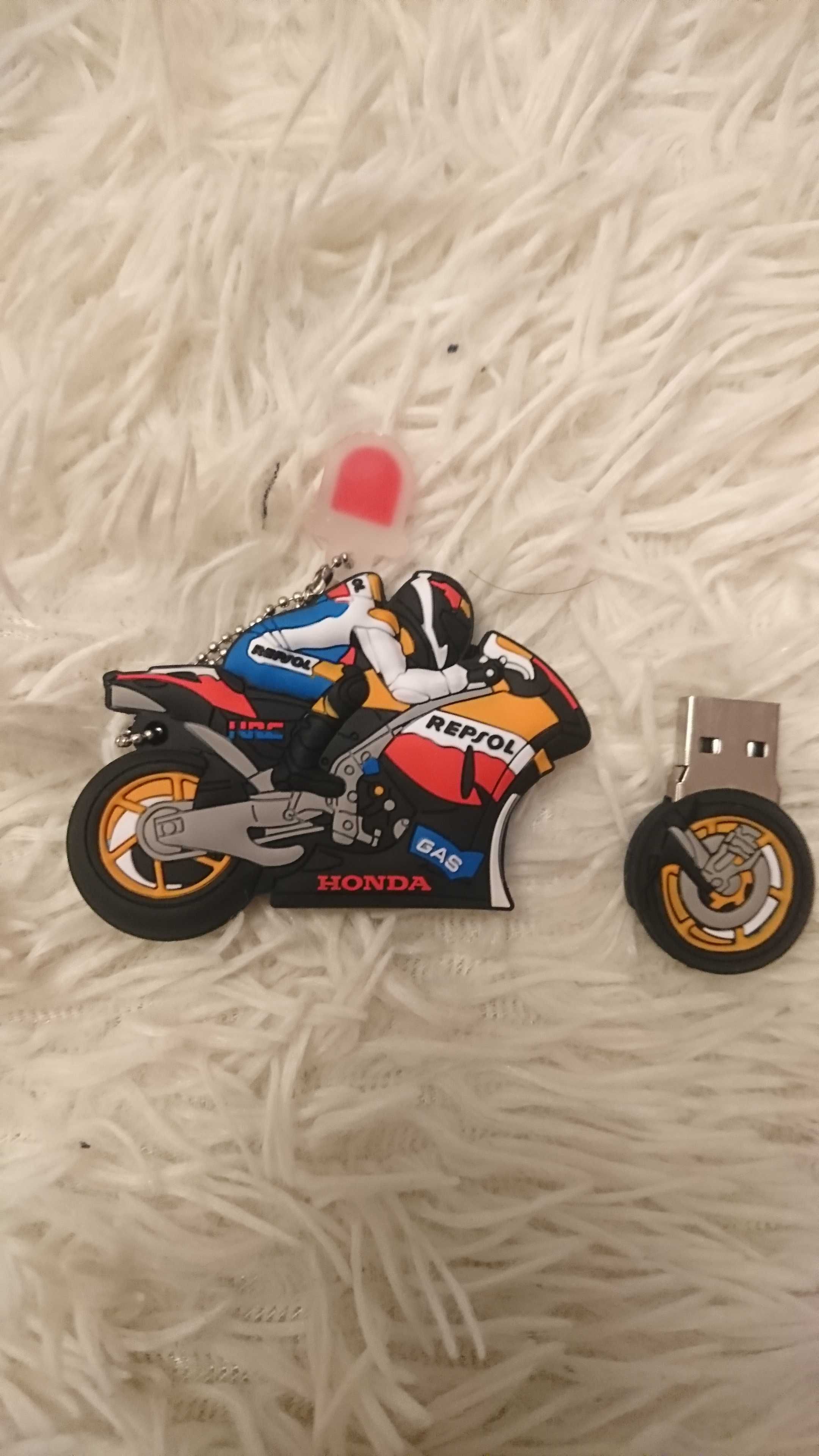 Флешка, подарочная, силиконовая, USB, Мотоцикл 32Gb