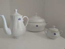 Terrina, Bule chá e açucareiro porcelana