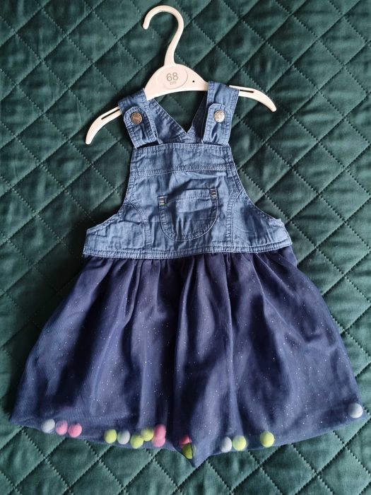 Sukienka na szelkach rozm 92