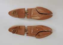 Forma para sapatos, madeira, tamanho 45