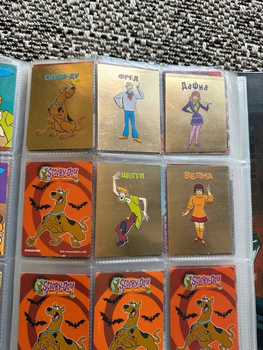 Scooby Doo коллекционные карточки Скуби Ду Скубі