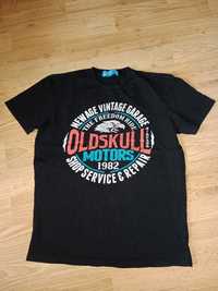 T-shirt oldskull new age vintage garage oldskull motoroil