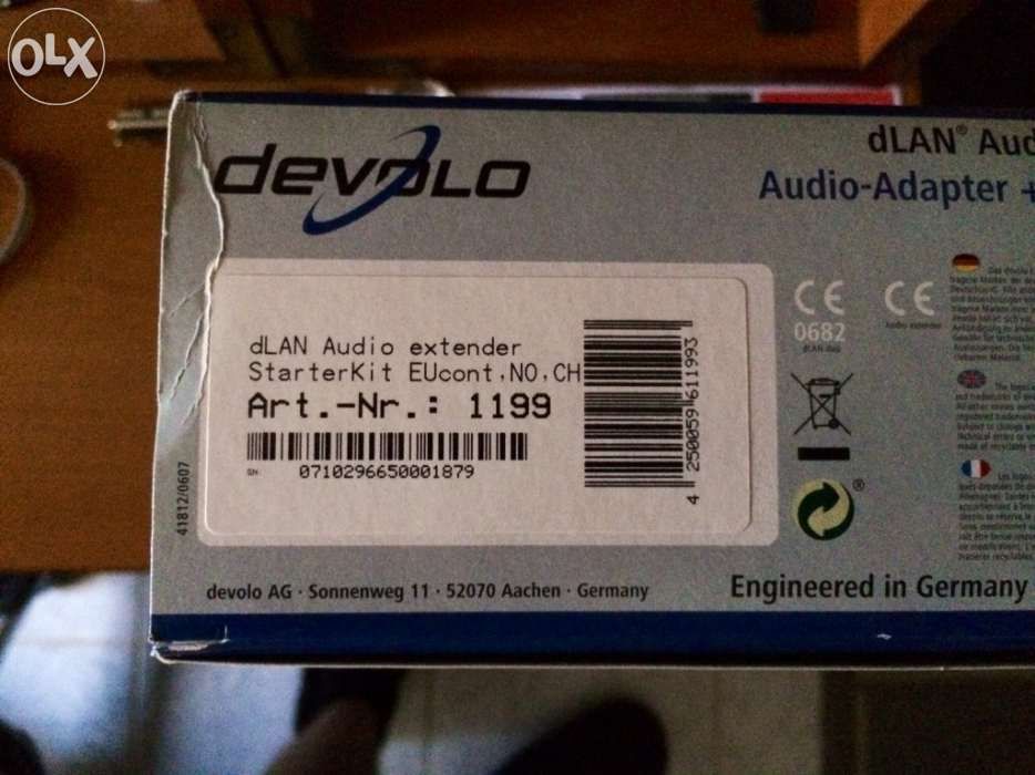 Devolo dlan audio extender (powerline audio)