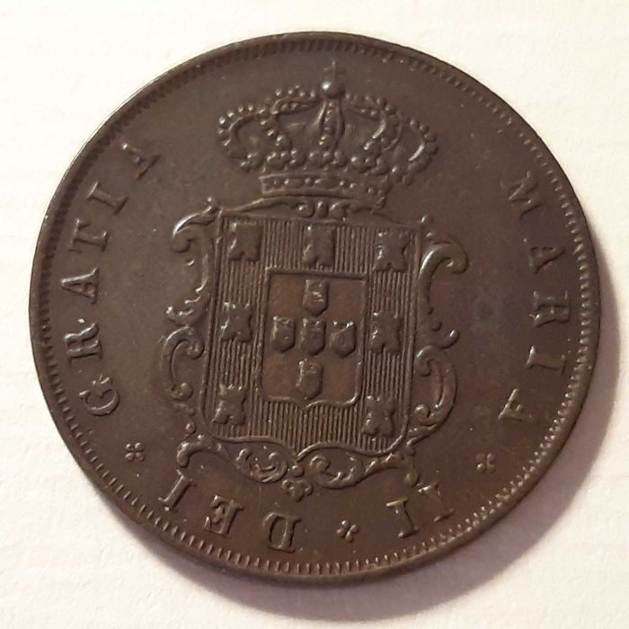 5 Reis 1848 D. Maria II