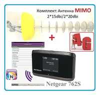 Роутер 4g модем с антеной комплект Netgear Aircard 762s  антена