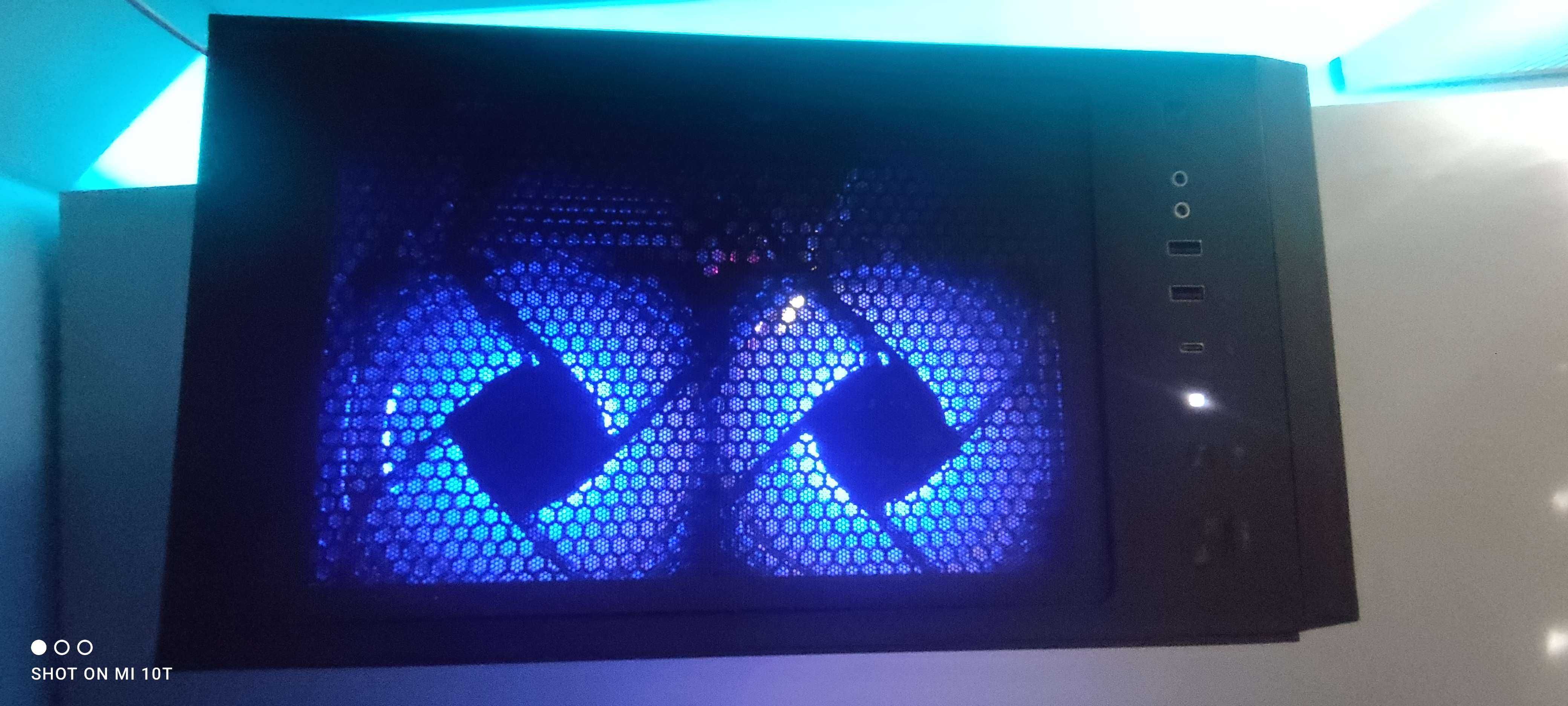 Zestaw Gamingowy Komputer + monitor + klawiatura + myszka + słuchawki