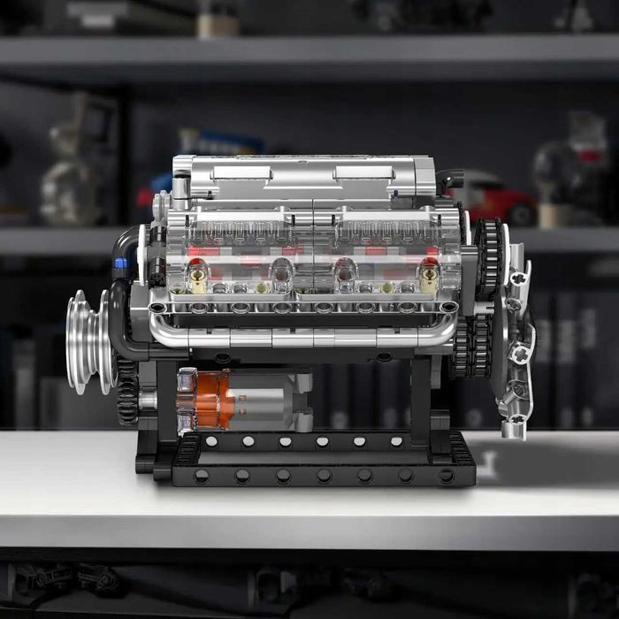 Конструктор бензиновий двигун V8 ENGINE Mould King 10088s, 535 деталей