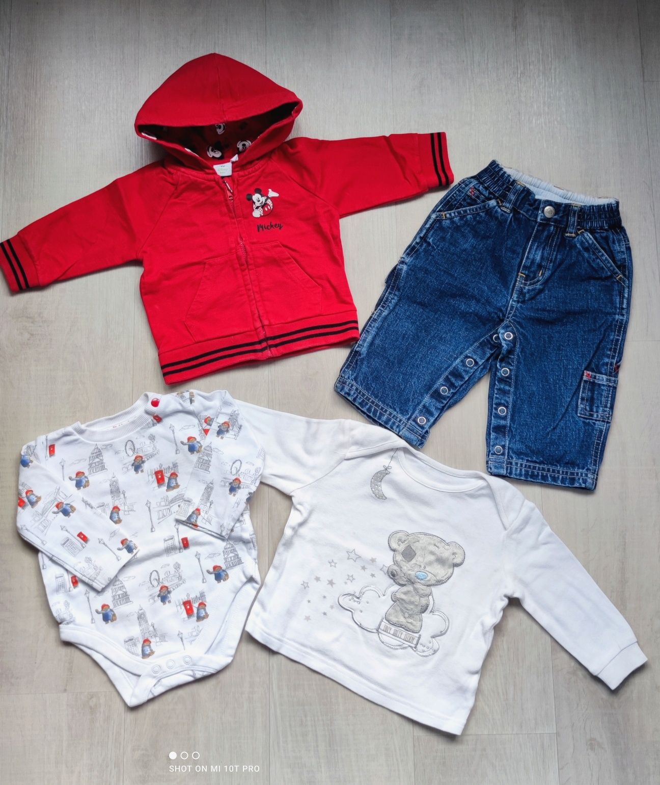 Кофта,джинсы,бодік Gap,George,Disney на хлопчика на 6-9 міс.