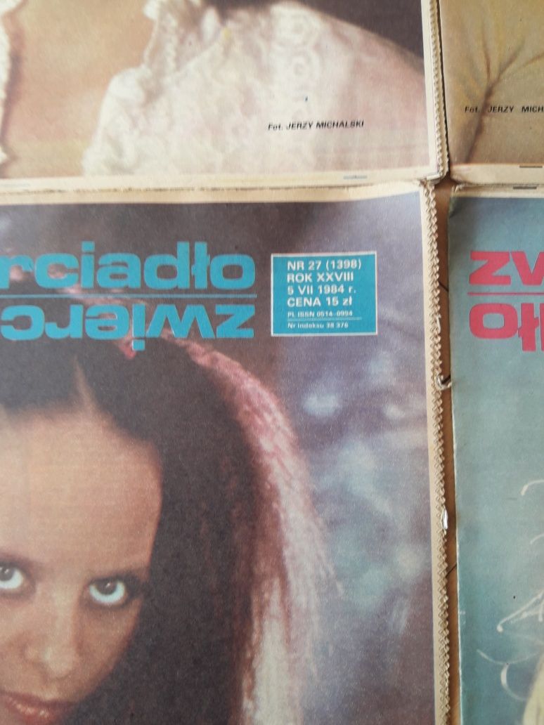 Stare gazety zwierciadło 17 sztuk lata 1983/1984
