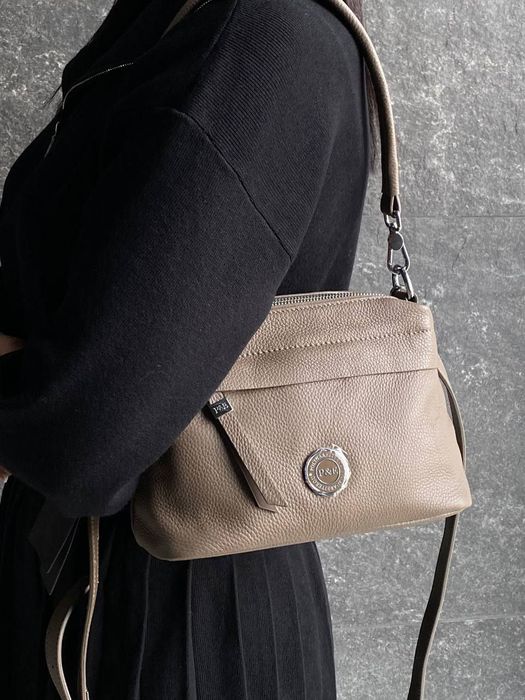 Сумка шкіряна 
Polina&Eiterou 
Бордо, чорний, бежевий