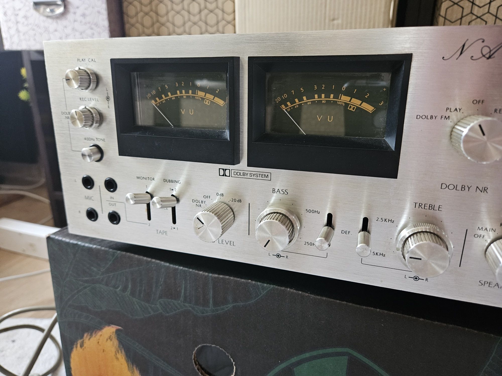 Vintage wzmacniacz NAD model 200 + kolumny CAT 2000 + audio bluetooth