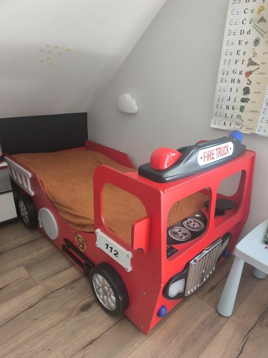 Łóżko wóz strażacki