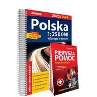 Polska atlas samochodowy 1:250 000 - praca zbiorowa