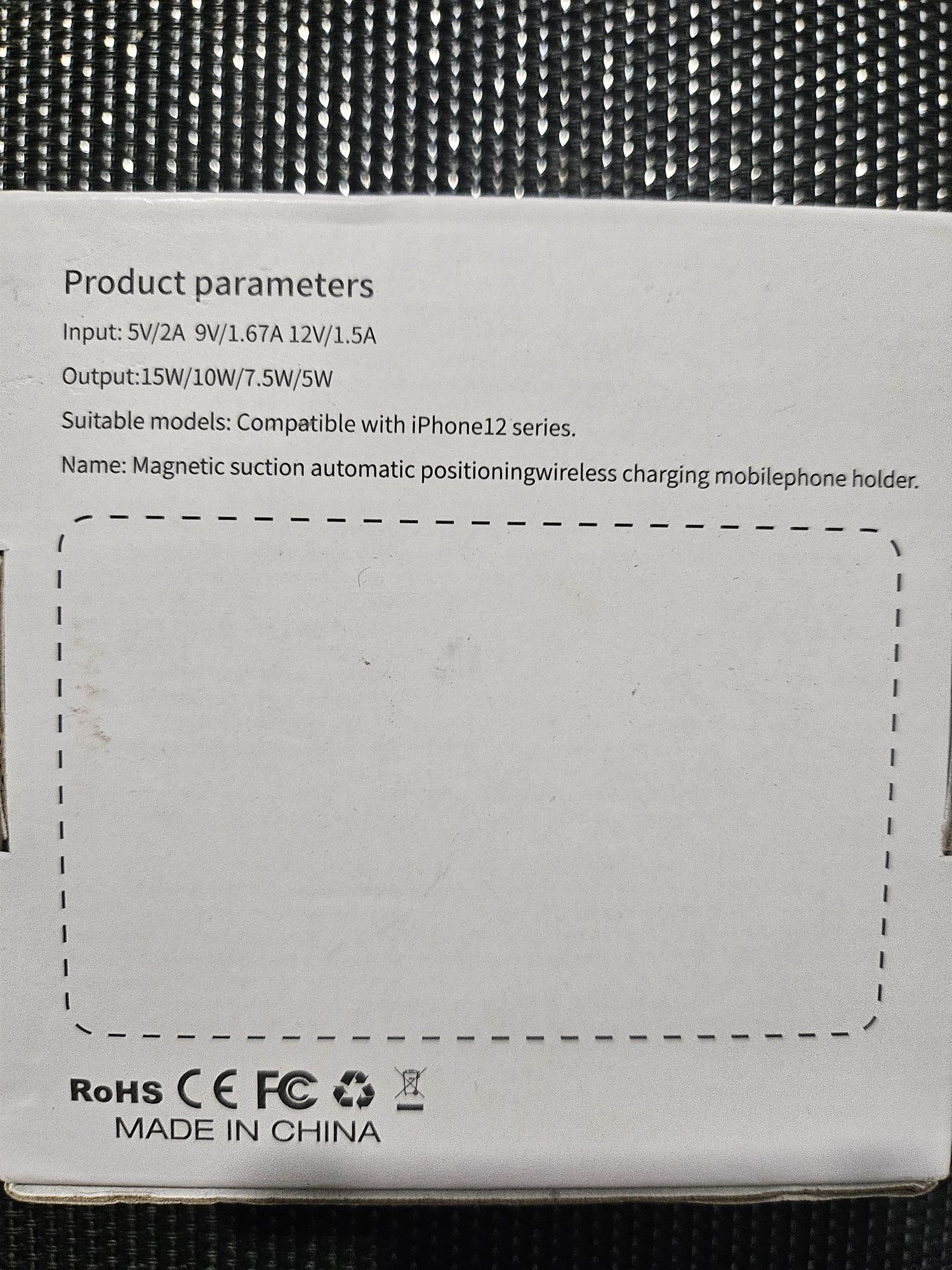 XWXELEC Bezprzewodowa ładowarka samochodowa magnetyczna 2w1