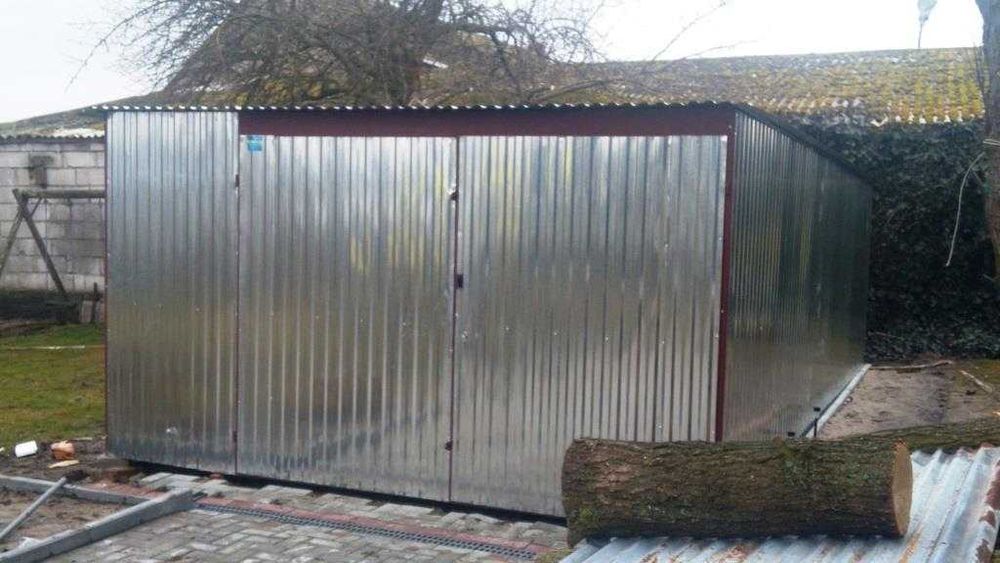 Garaż blaszany 4x6 ocynk blaszak