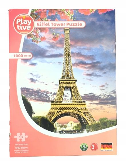 Playtive Puzzle 1000El. Miasto Paryż Wieża Eiffla