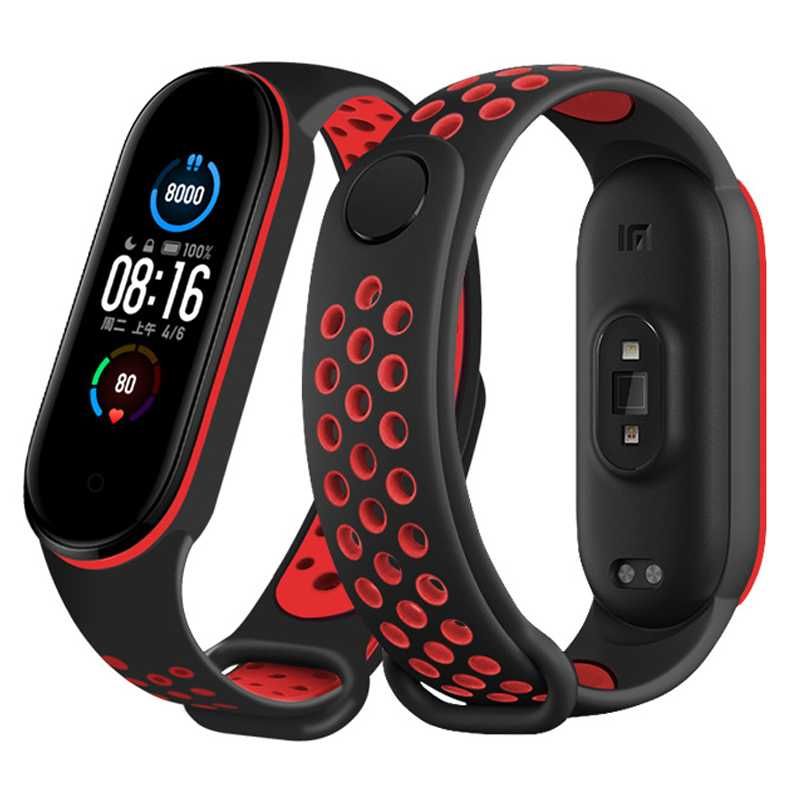 Браслет силиконовый ремешок к браслету Mi Band 3/4/5 ми бенд