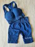 Zestaw Gym Glamour Push Up bikery + stanik XS