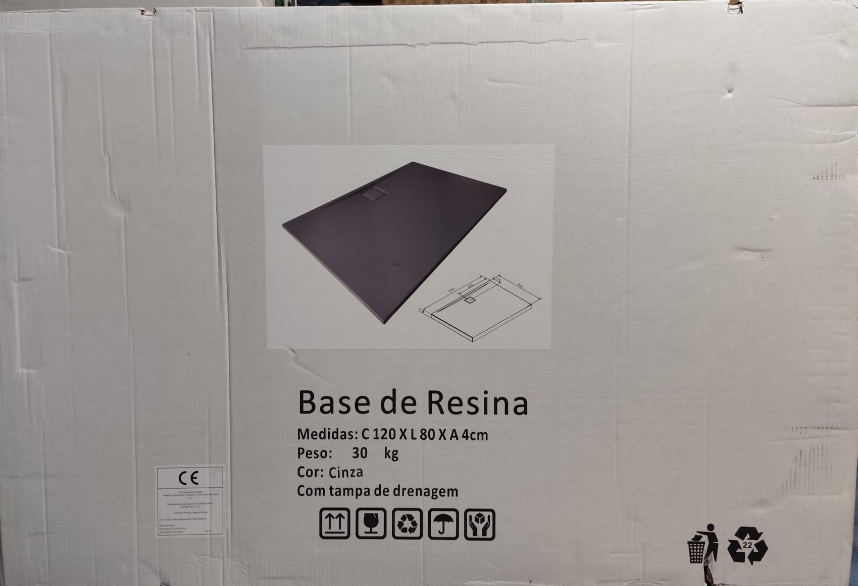 Base duche resina